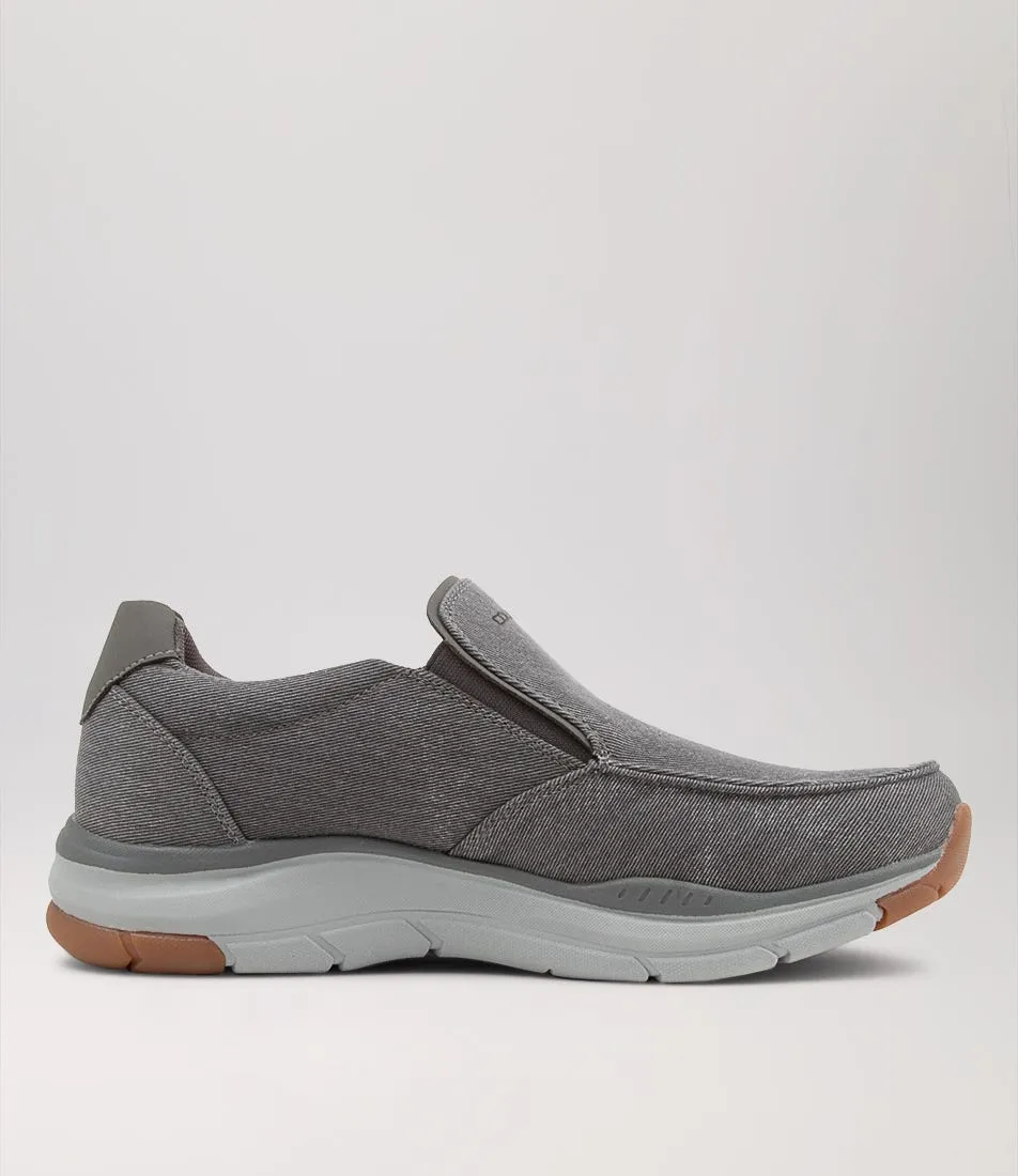 COLORADO Zibo Grey Canvas Sneakers