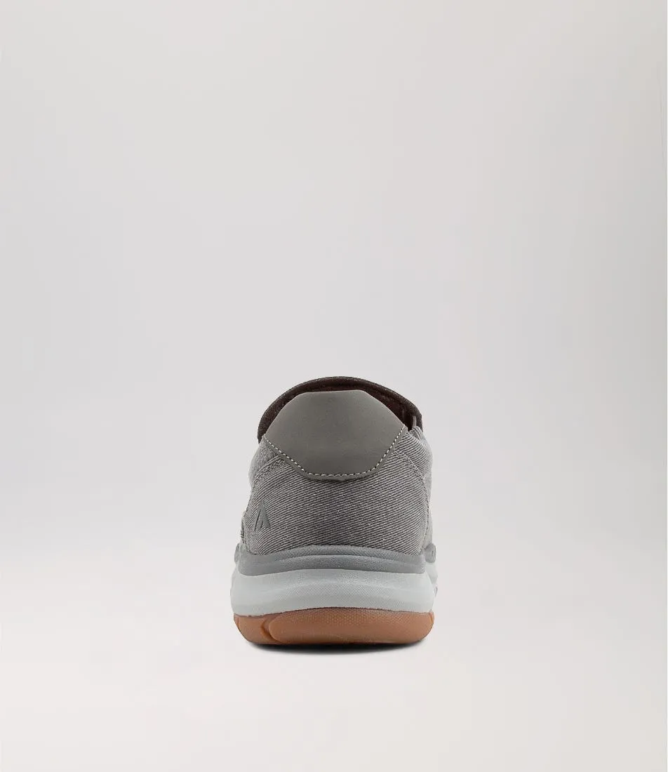 COLORADO Zibo Grey Canvas Sneakers