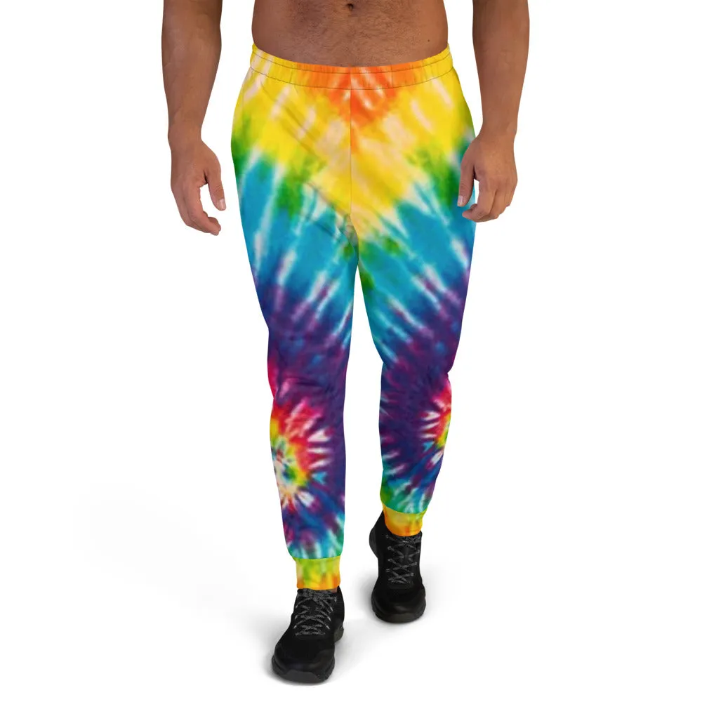 Colorful Tie-Dye Slim Fit Men's Joggers