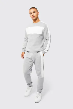 Color Block Sweatshirt Tracksuit