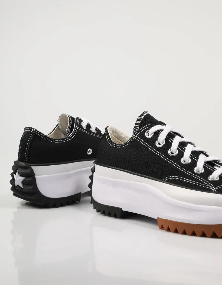 converse run star ox black sneakers