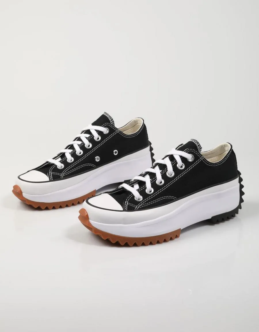 converse run star ox black sneakers