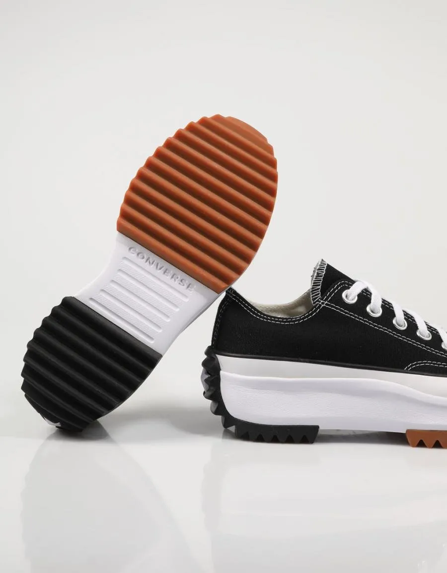 converse run star ox black sneakers