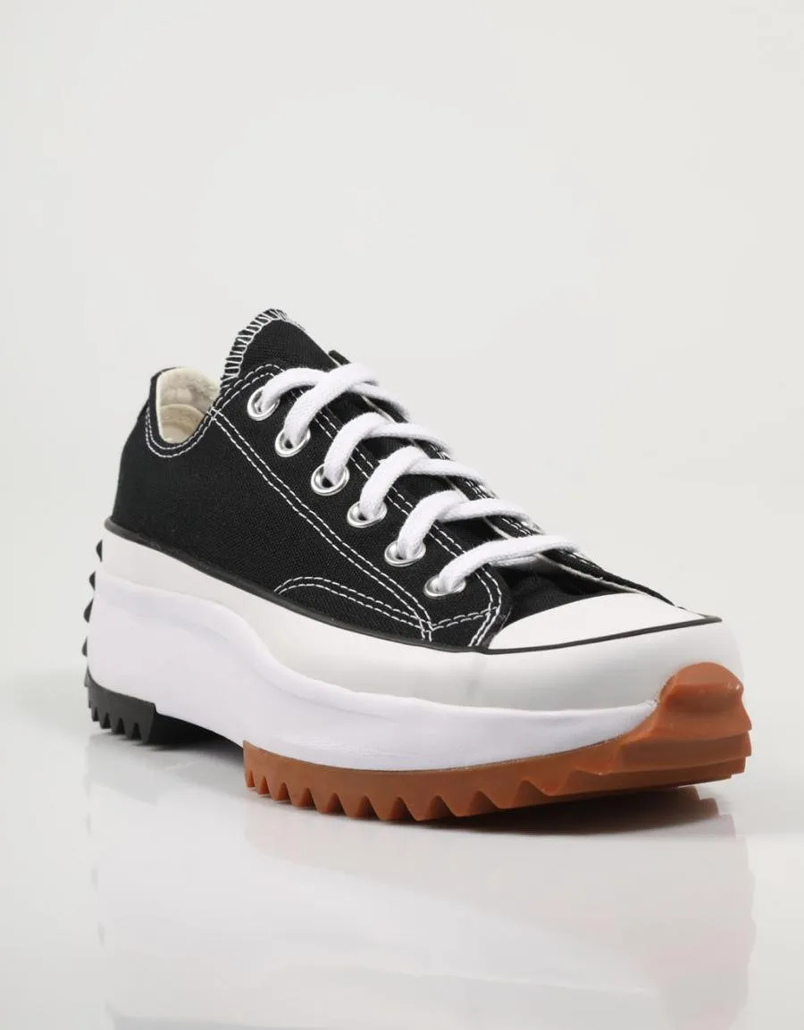 converse run star ox black sneakers