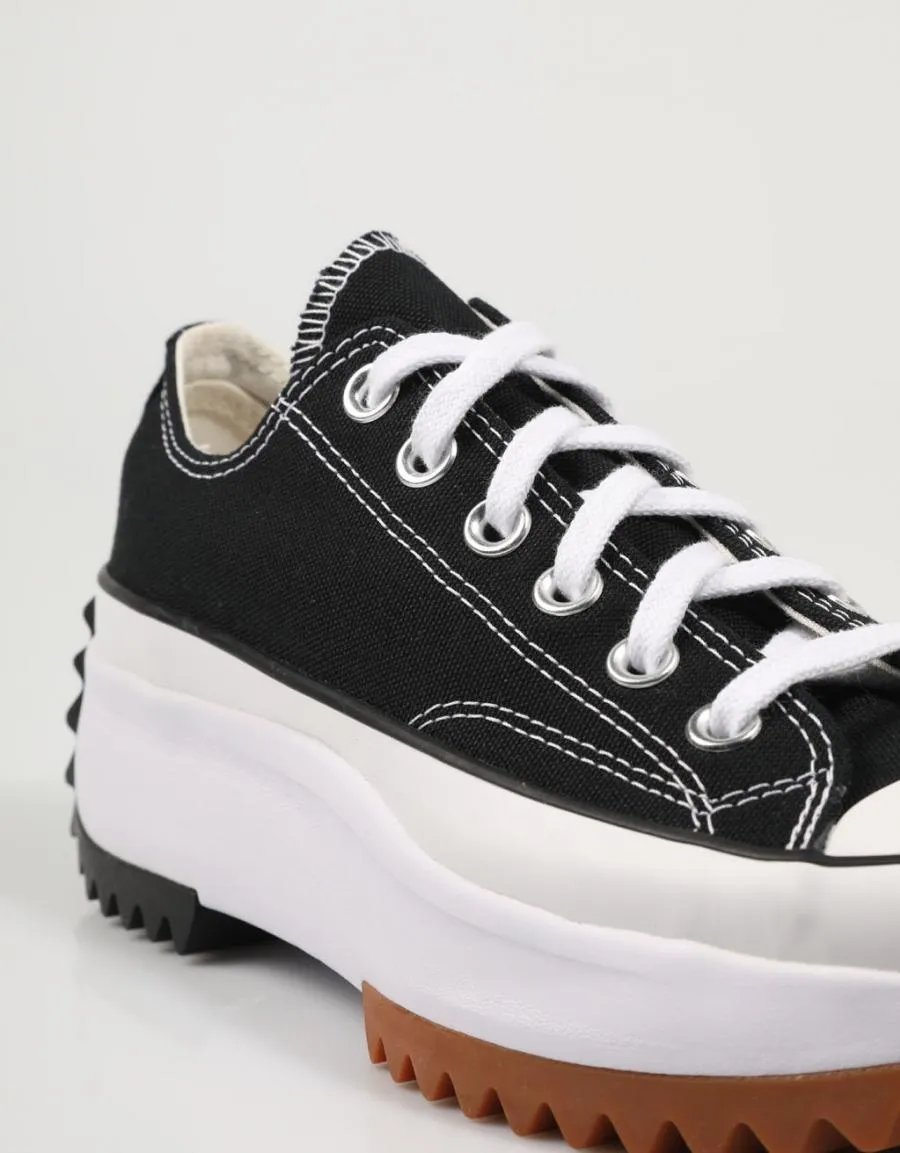 converse run star ox black sneakers