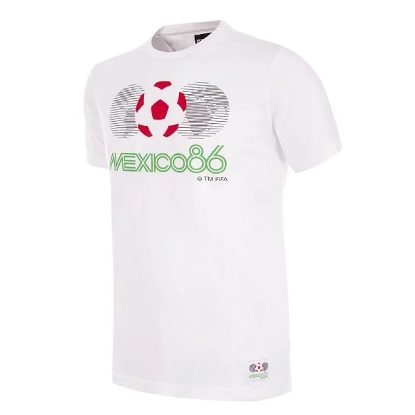 COPA Football - Mexico World Cup 1986 Emblem T-Shirt - White