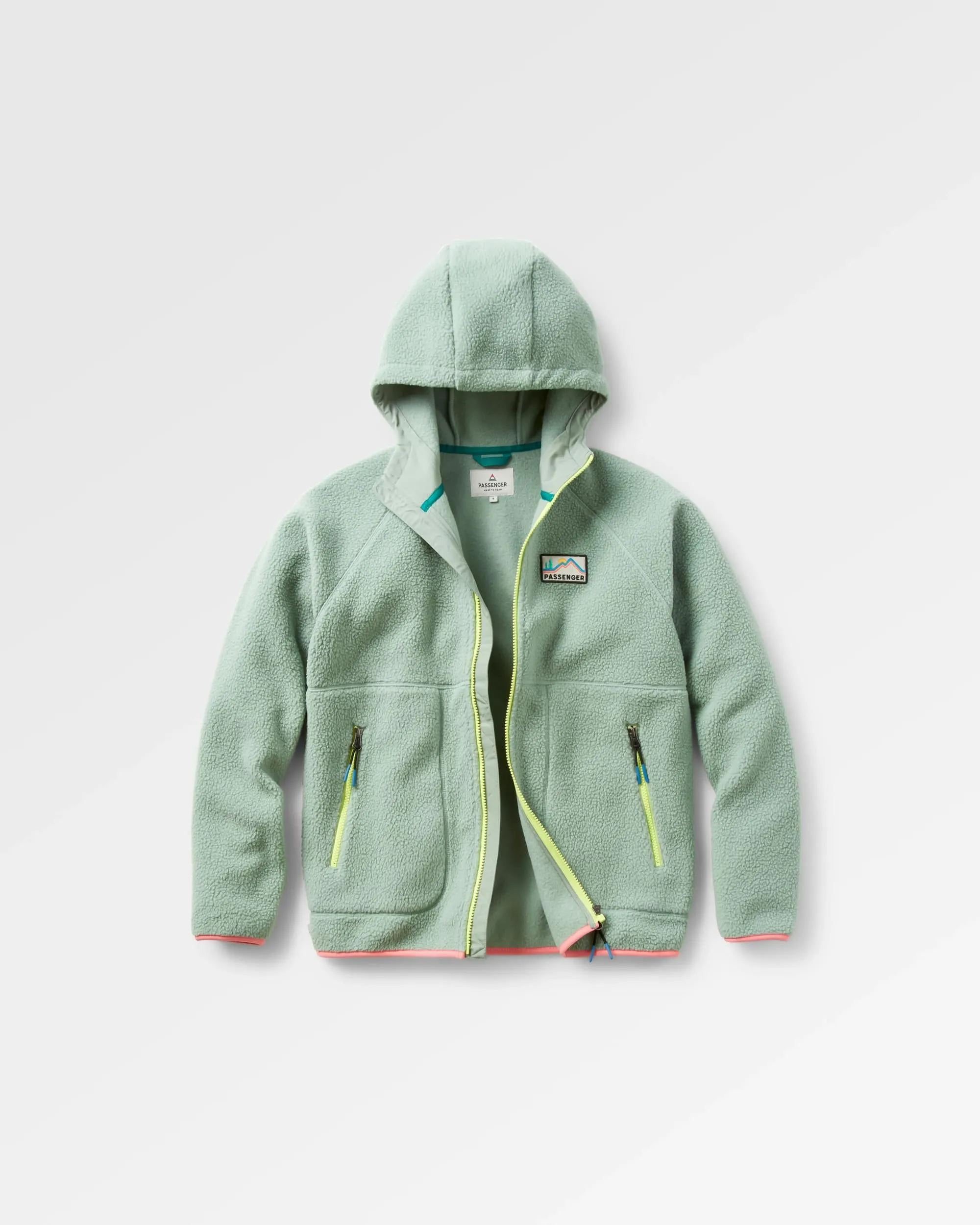 Cozy Pistachio Sherpa Fleece Jacket - North Coast 2.0