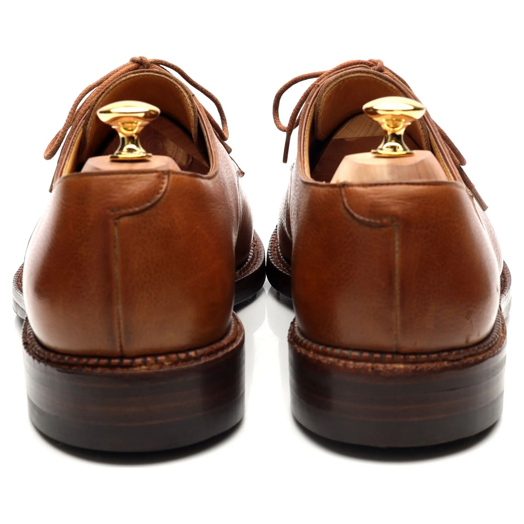 Crockett & Jones 'Falmouth' Tan Brown Leather Derby UK 10.5 E