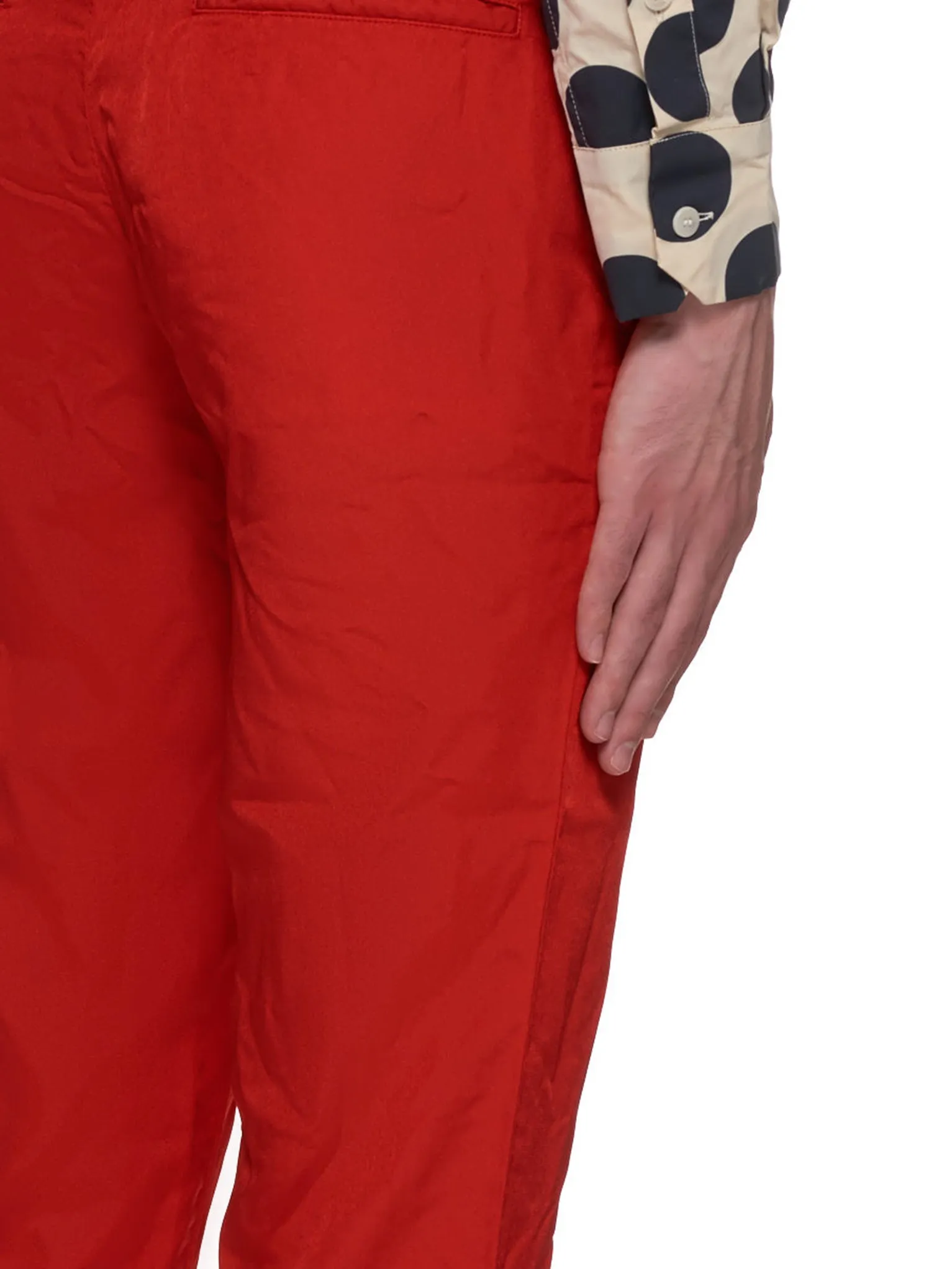 Cropped Wrinkle Trousers (PF-P051-051-RED)