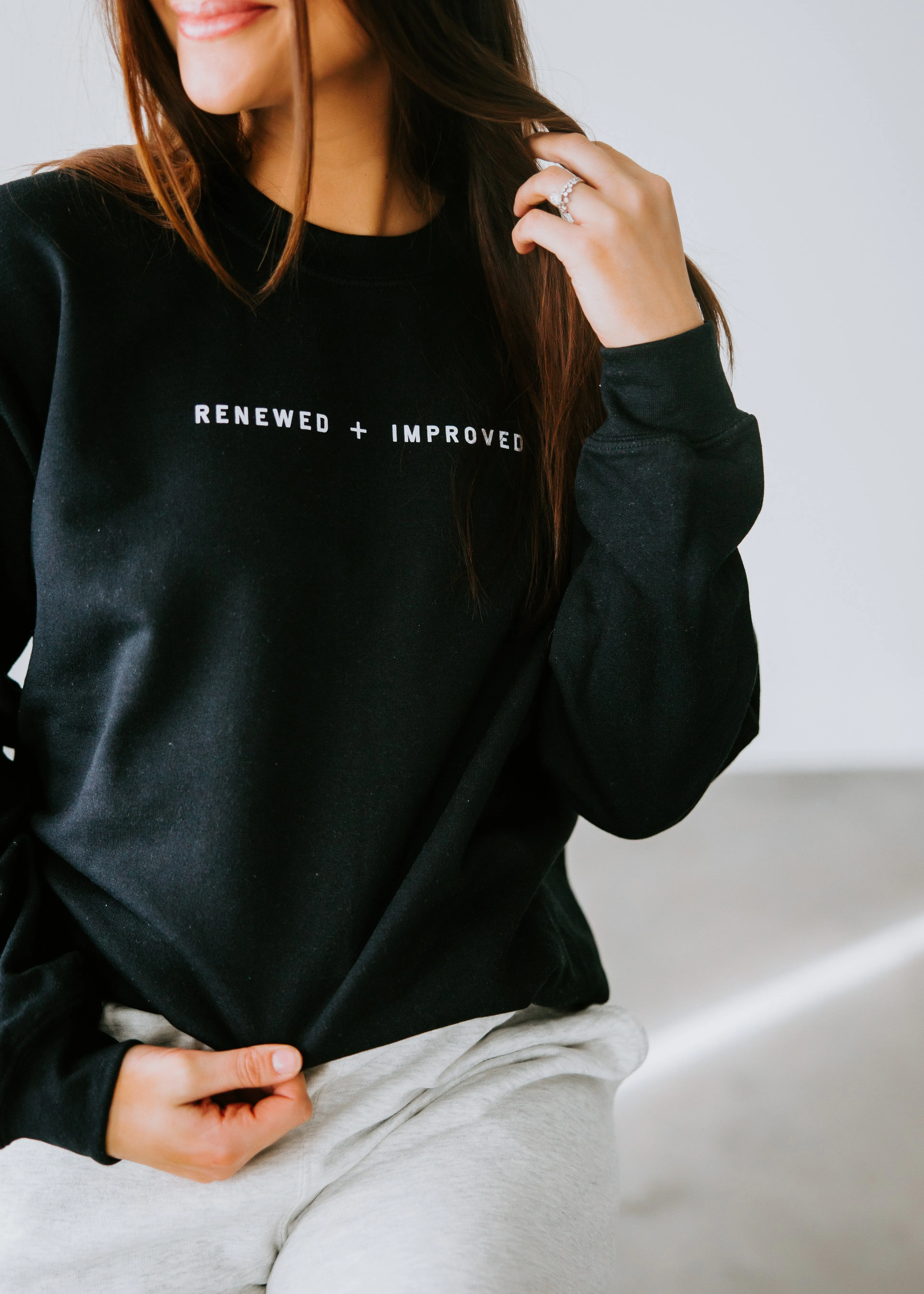 Curvy Renewed + Improved Graphic Sweatshirt