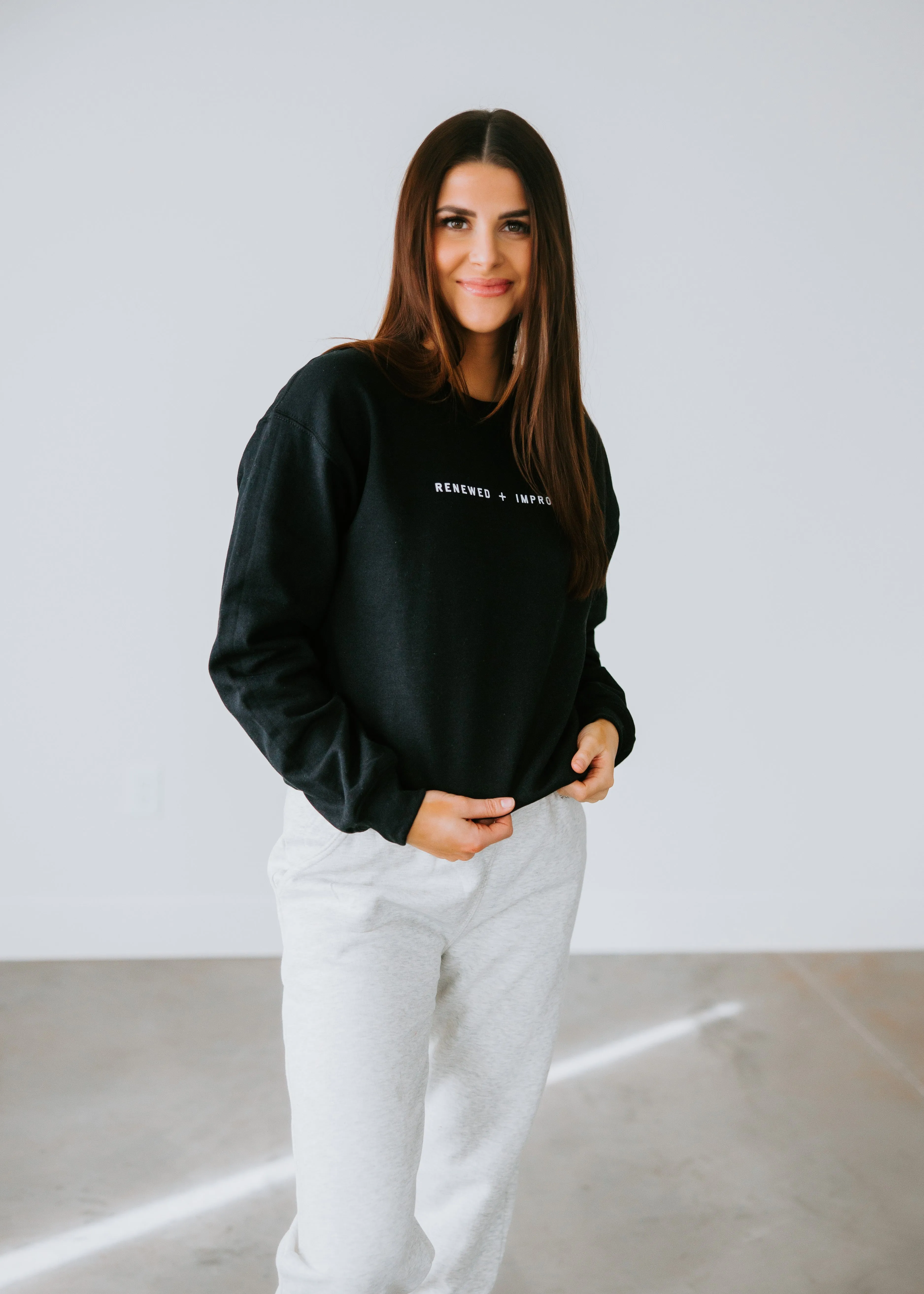 Curvy Renewed + Improved Graphic Sweatshirt