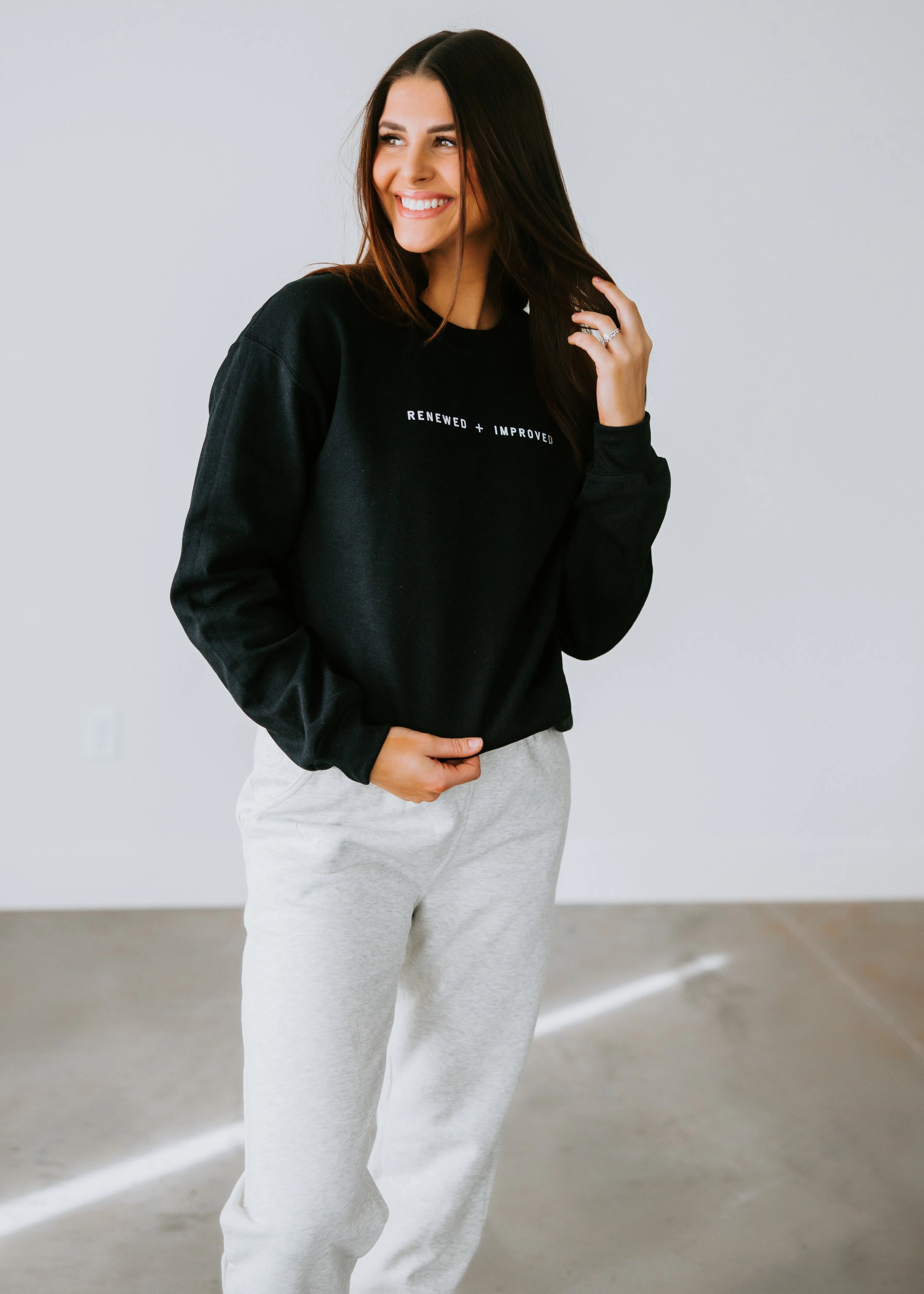 Curvy Renewed + Improved Graphic Sweatshirt