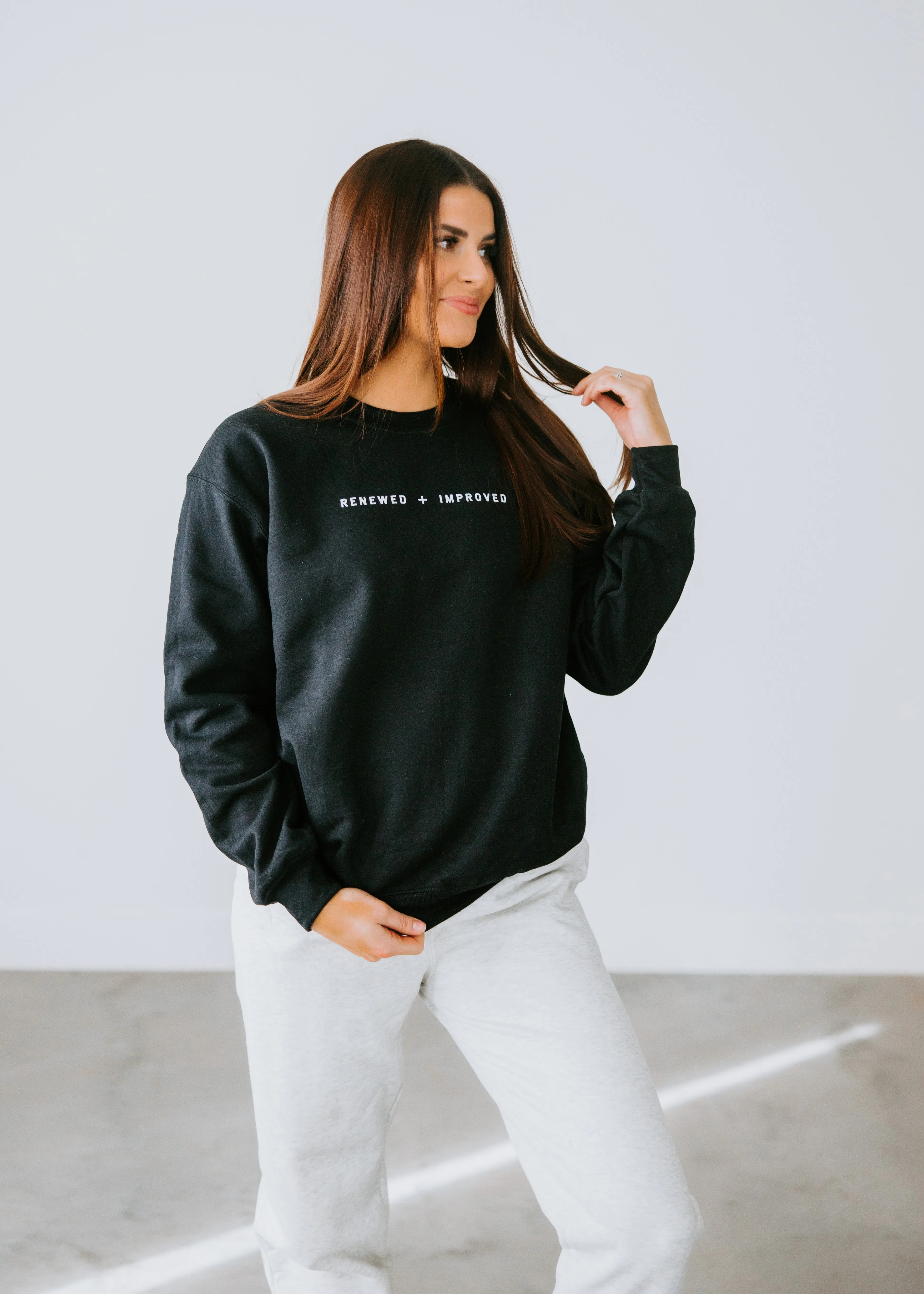 Curvy Renewed + Improved Graphic Sweatshirt