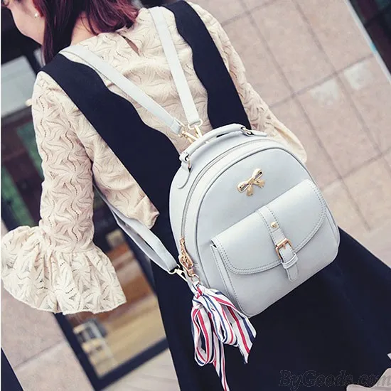 Cute Bow College Fashion Handbag Shoulder Bag Backpack