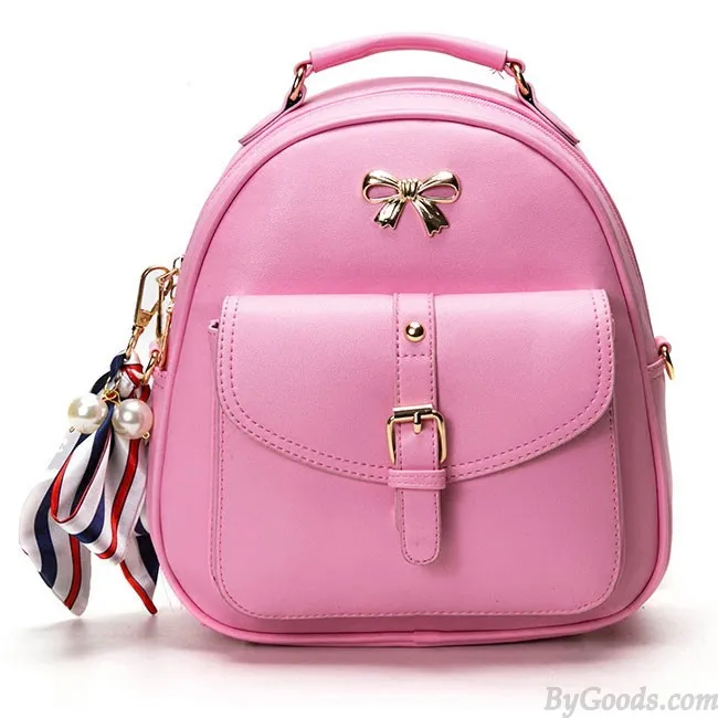 Cute Bow College Fashion Handbag Shoulder Bag Backpack