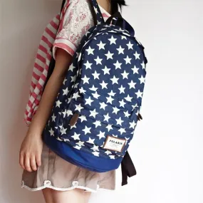 Cute Star Print Denim Backpacks for Sale