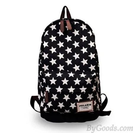 Cute Star Print Denim Backpacks for Sale