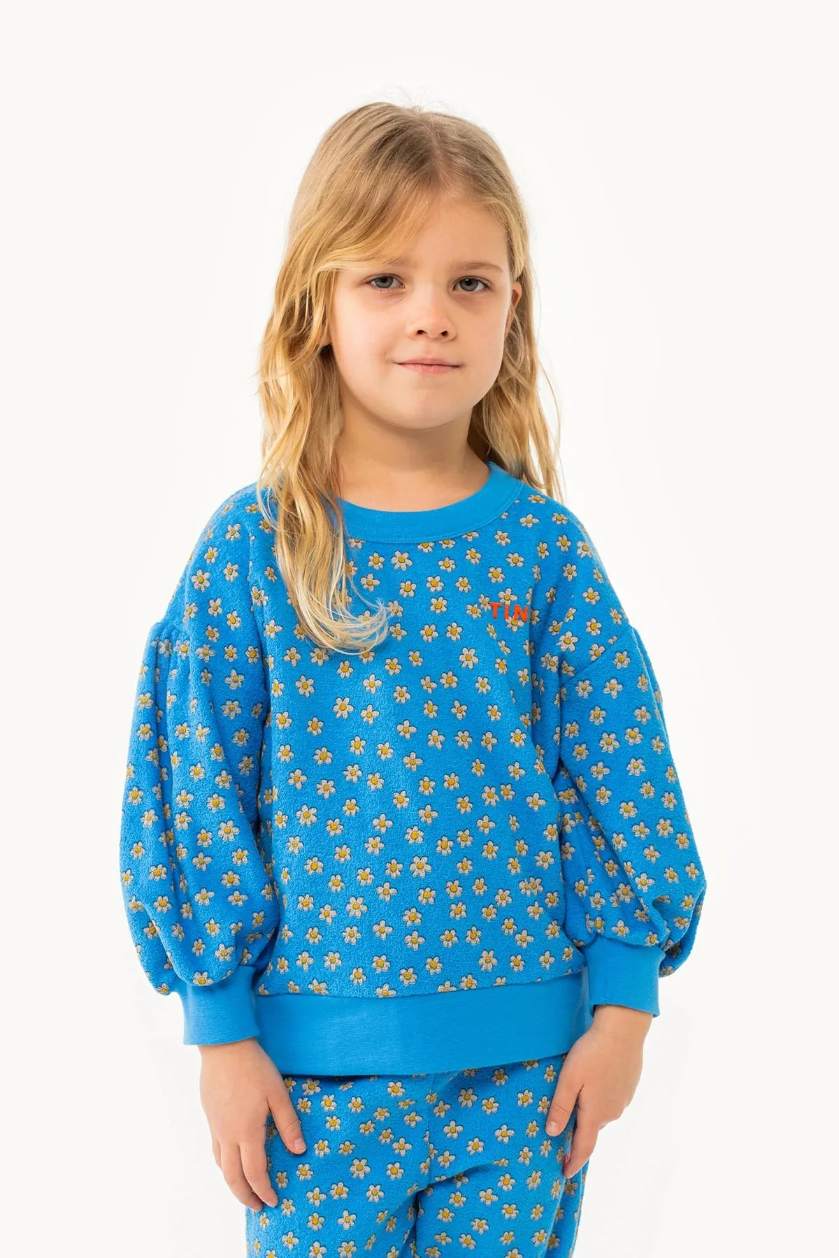 Daisies Sweatshirt - Blue