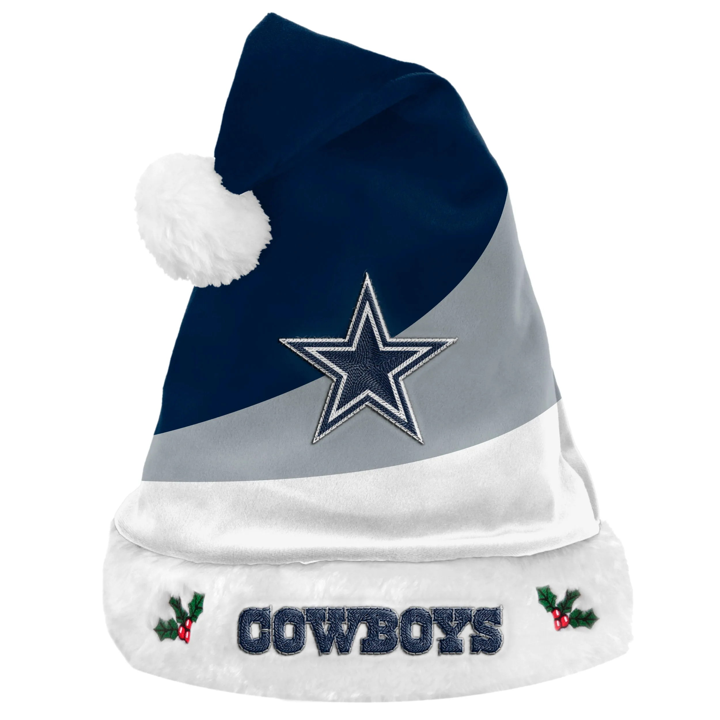 Dallas Cowboys Colorblock Santa Hat