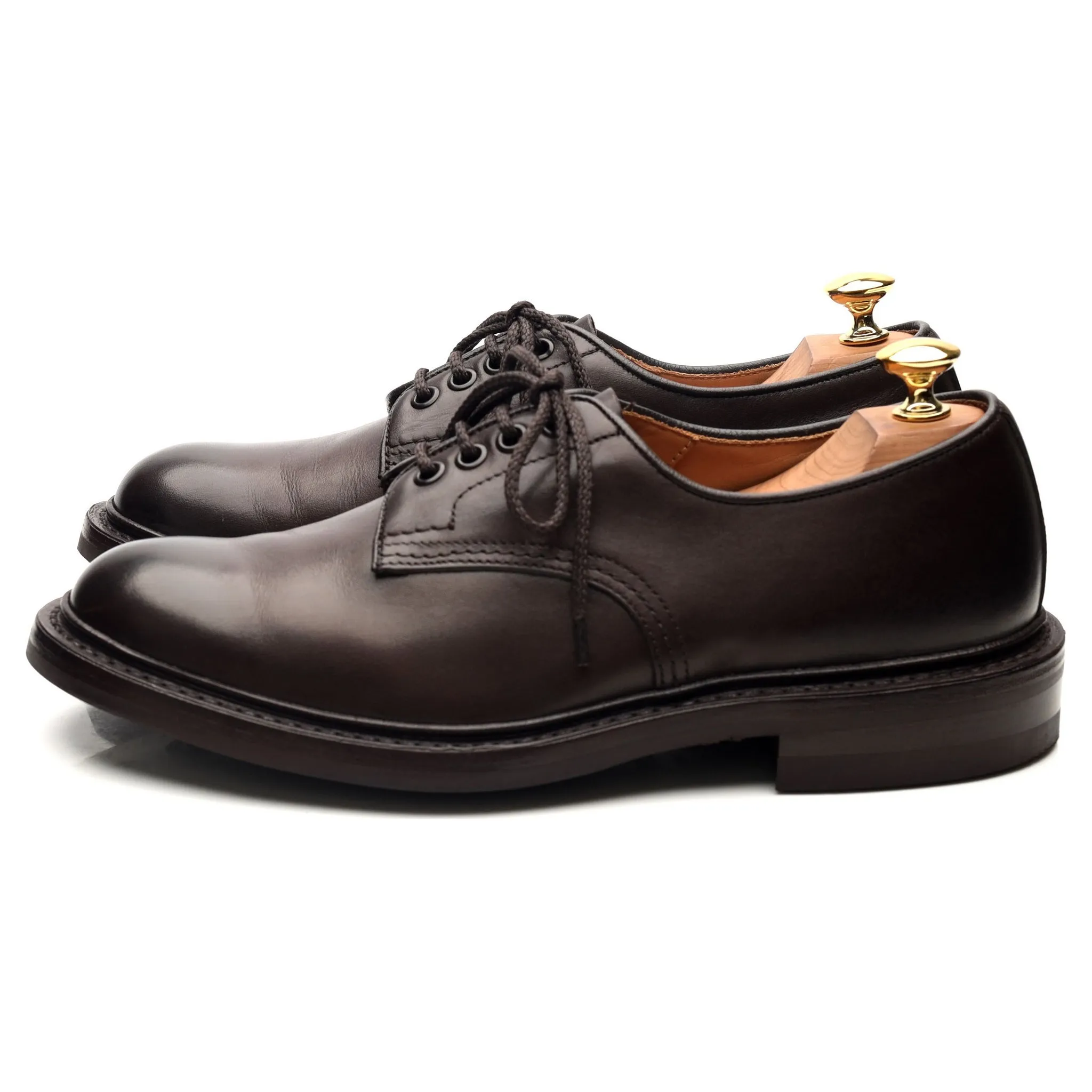 'Daniel' Dark Brown Leather Derby UK 7