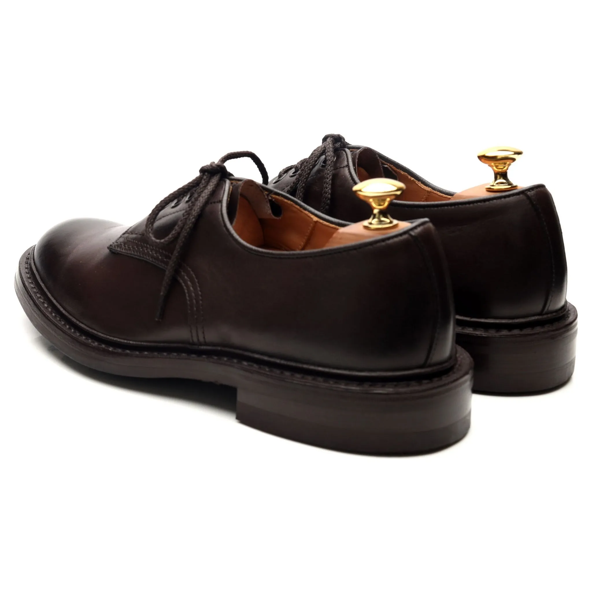 'Daniel' Dark Brown Leather Derby UK 7