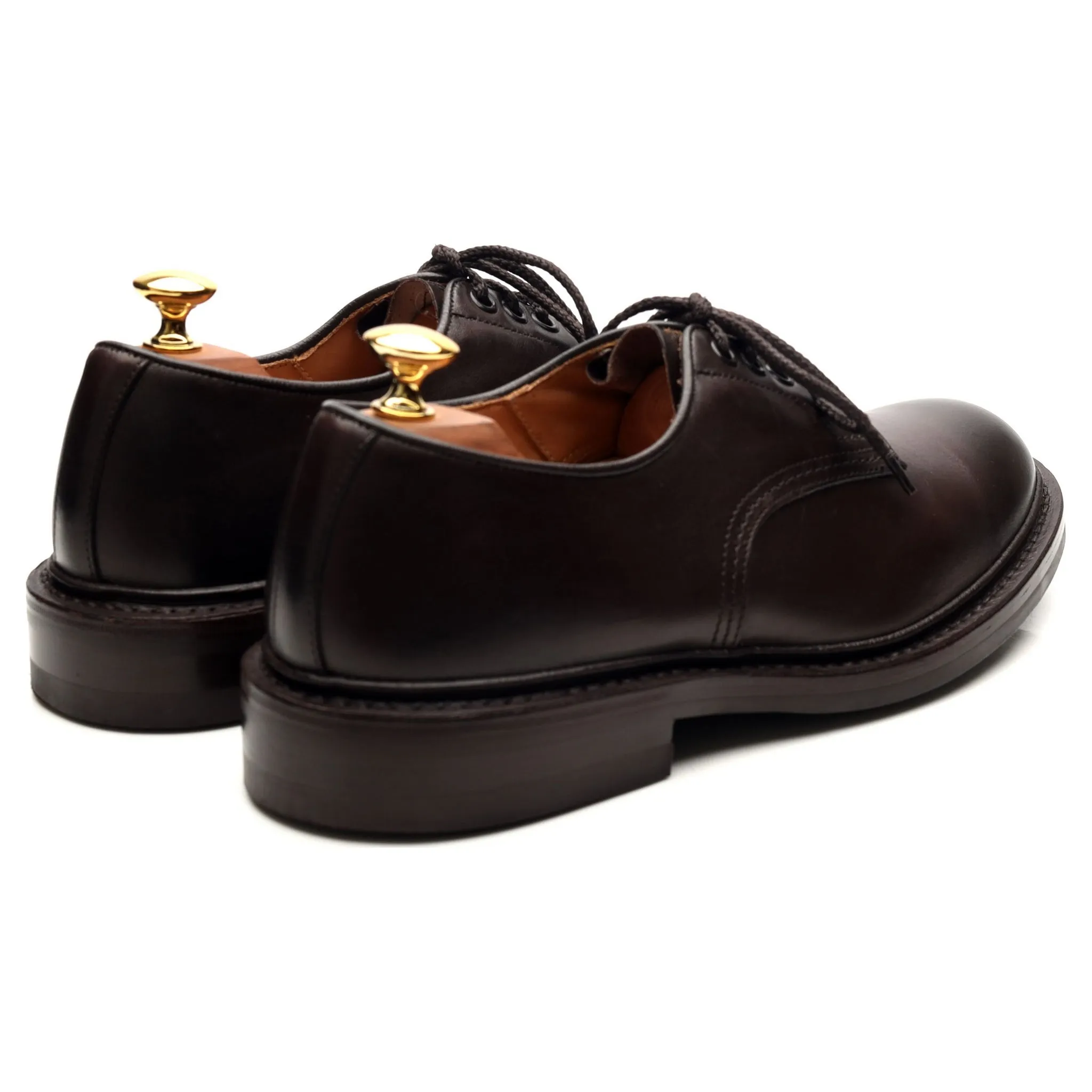 'Daniel' Dark Brown Leather Derby UK 7