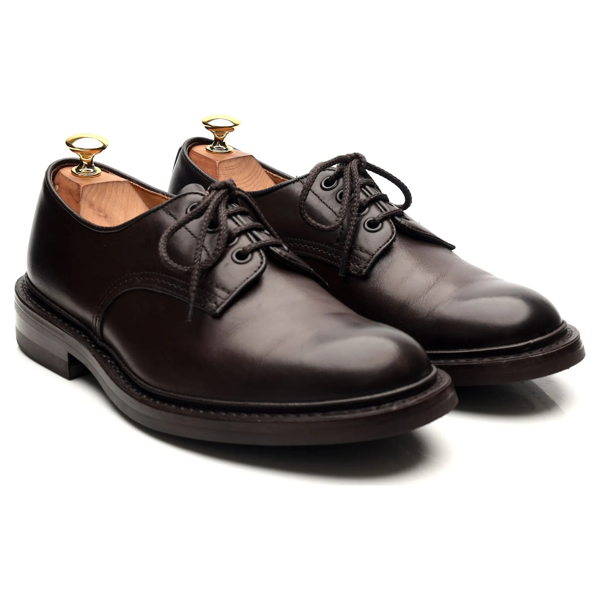 'Daniel' Dark Brown Leather Derby UK 7