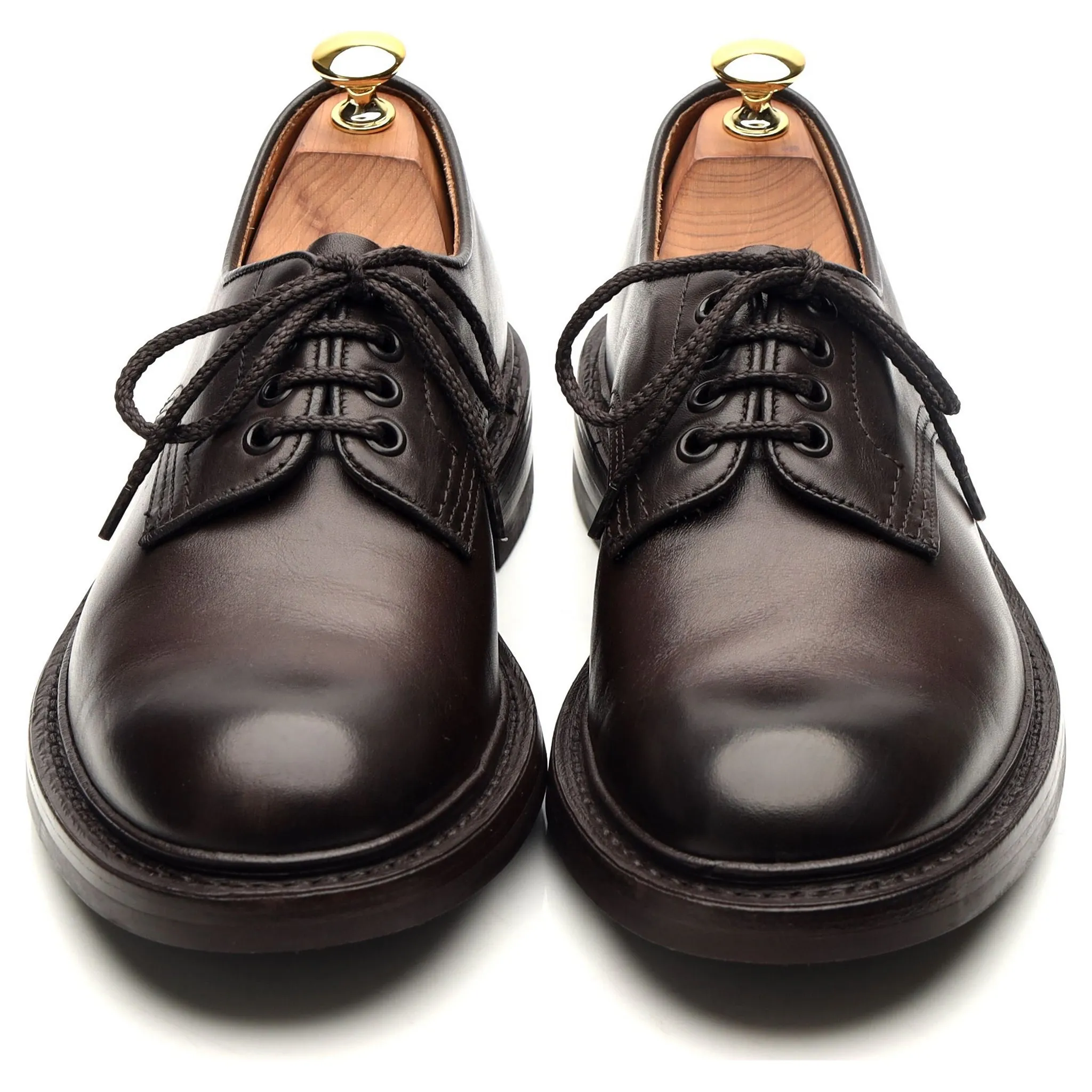 'Daniel' Dark Brown Leather Derby UK 7