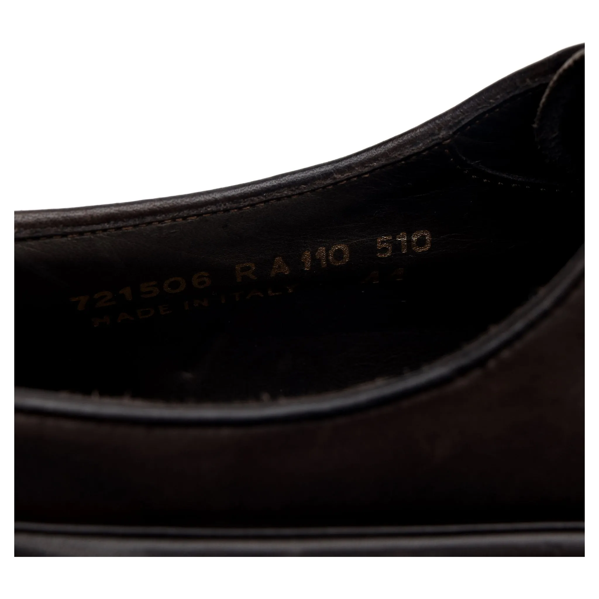 Dark Brown Leather Derby EU 44