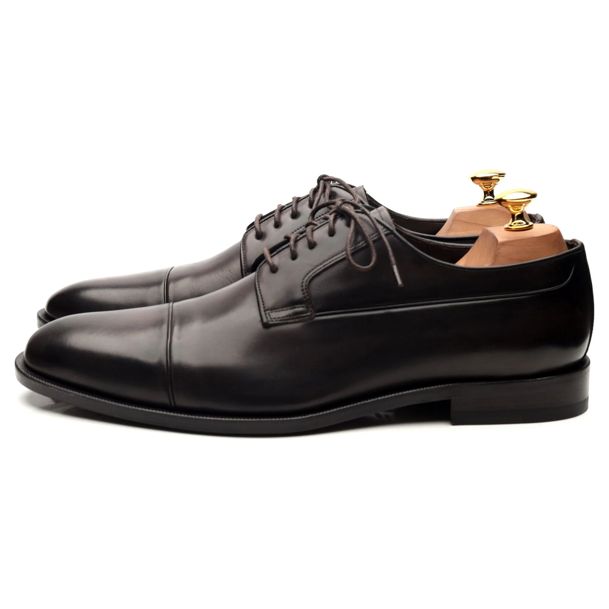 Dark Brown Leather Derby EU 44