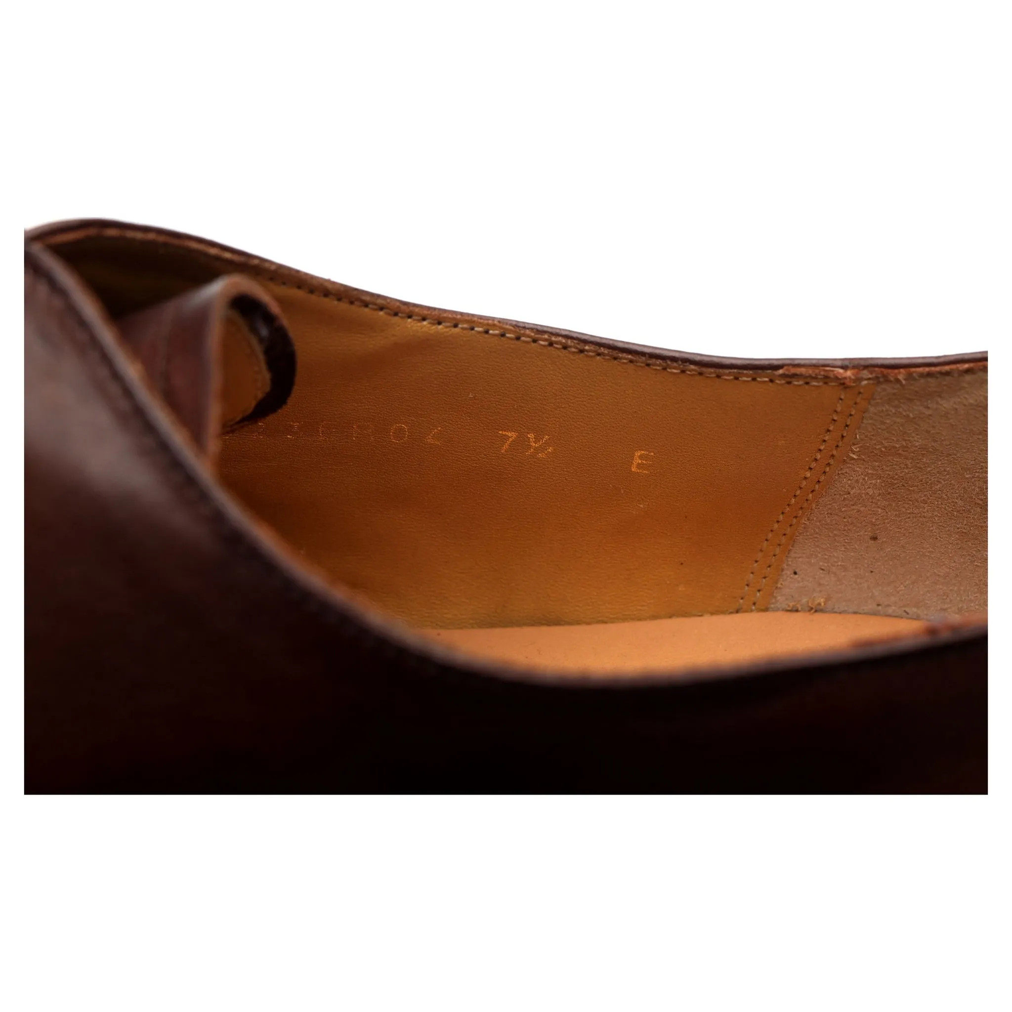 Dark Brown Leather Derby UK 7.5 E