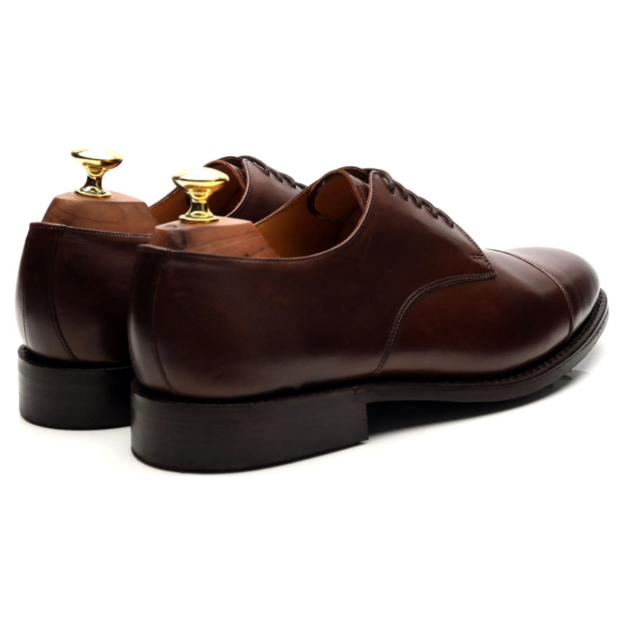 Dark Brown Leather Derby UK 7.5 E