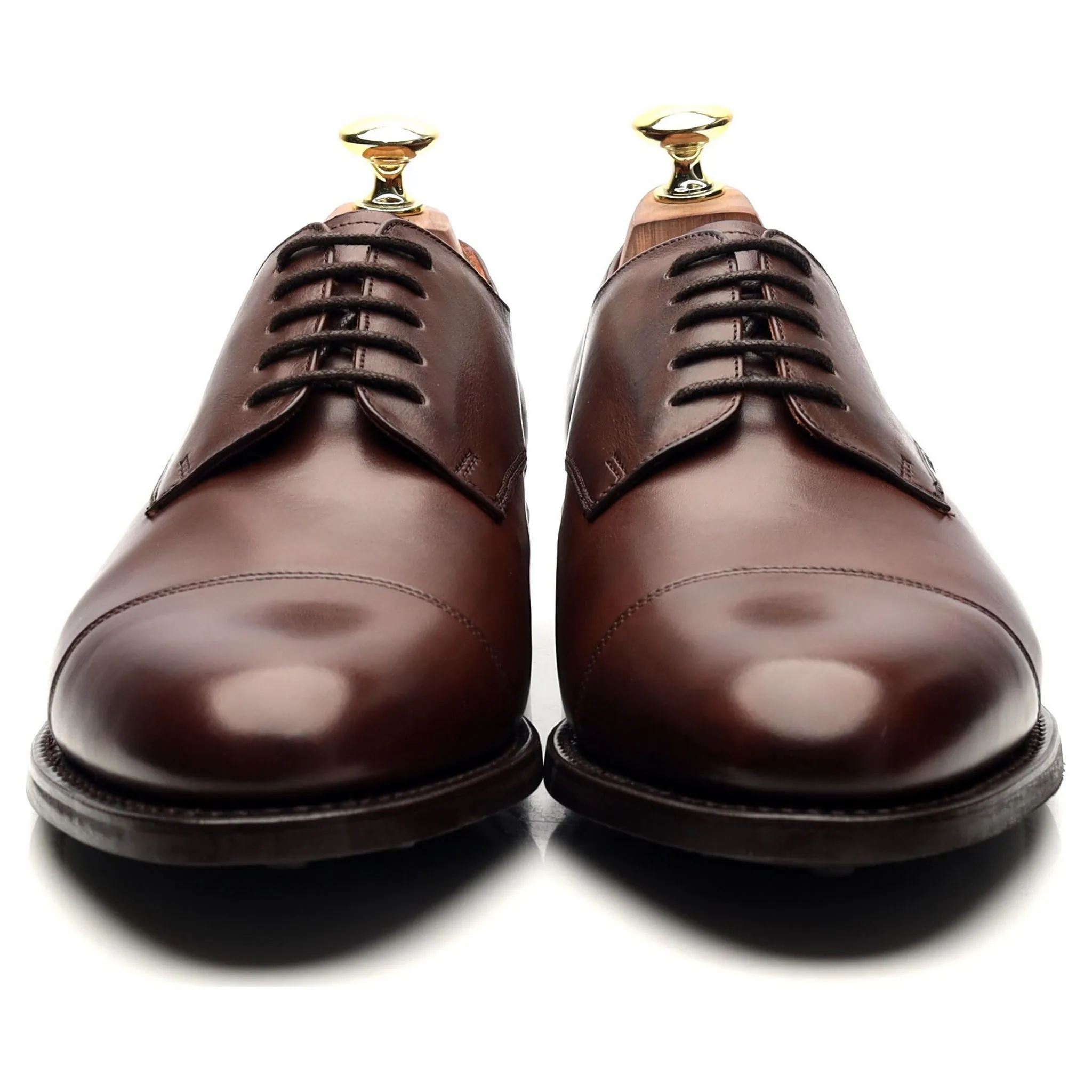 Dark Brown Leather Derby UK 7.5 E