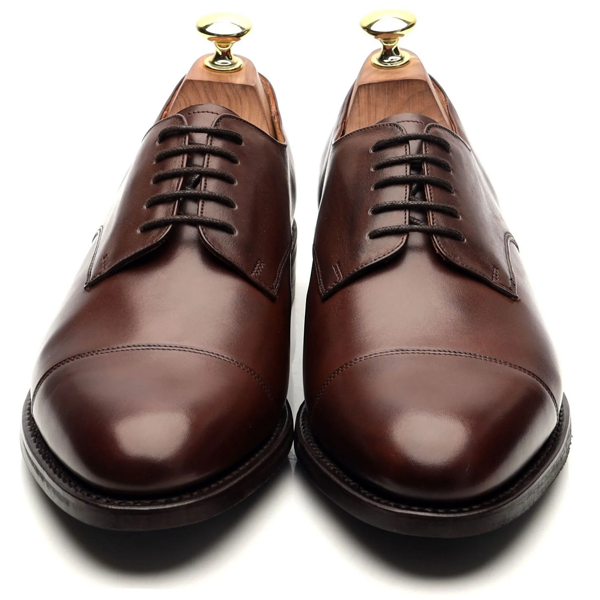 Dark Brown Leather Derby UK 7.5 E