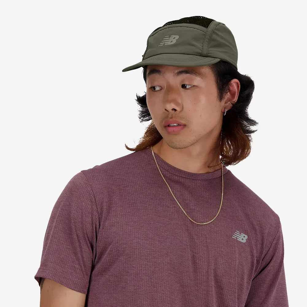 Dark Olive 5-Panel Hat with Stash Compartment