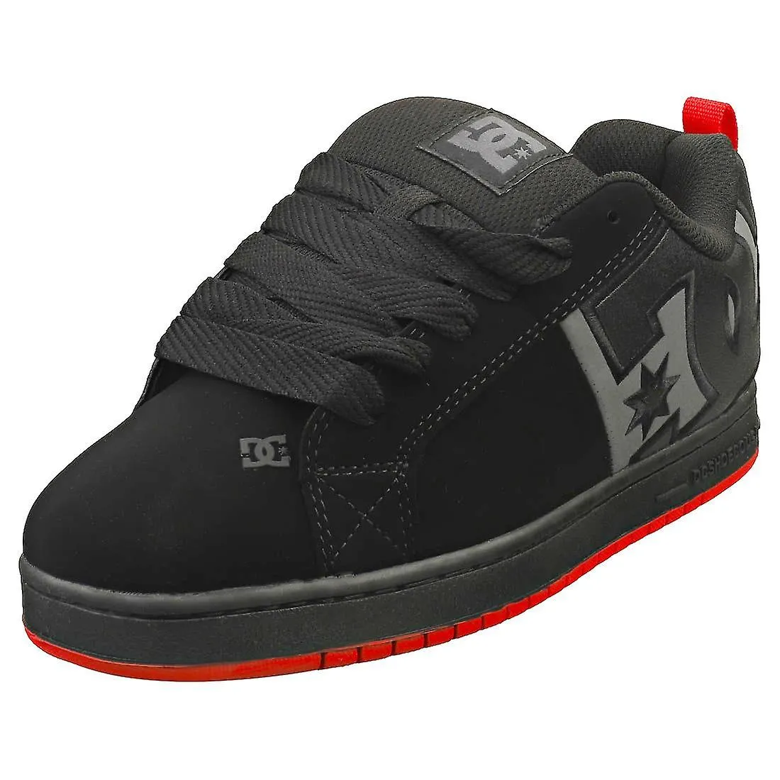 DC Shoes Court Graffik Sq Mens Skate Trainers en Gris Negro