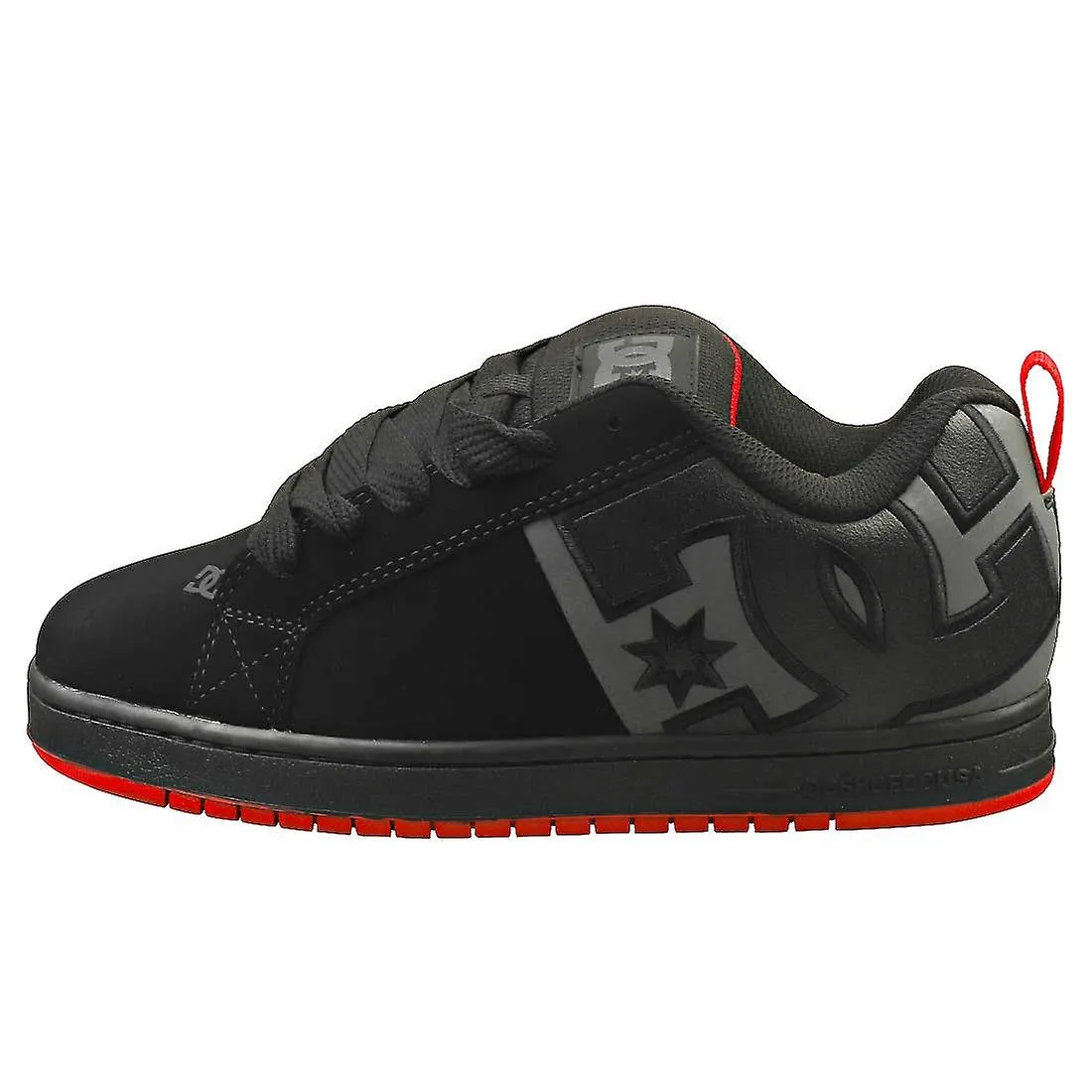 DC Shoes Court Graffik Sq Mens Skate Trainers en Gris Negro