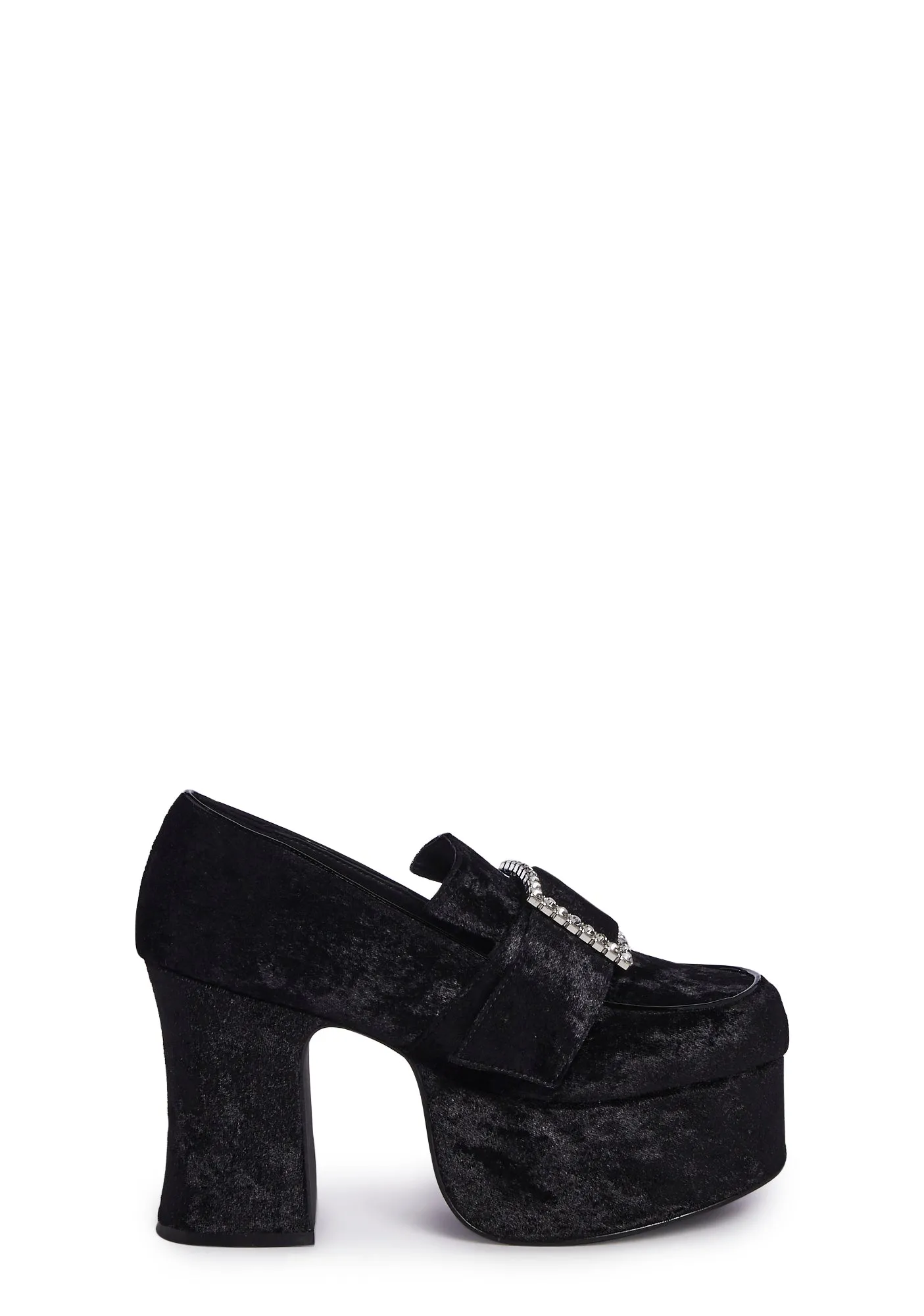 Deelite Qrystal Oxford Platforms in Black