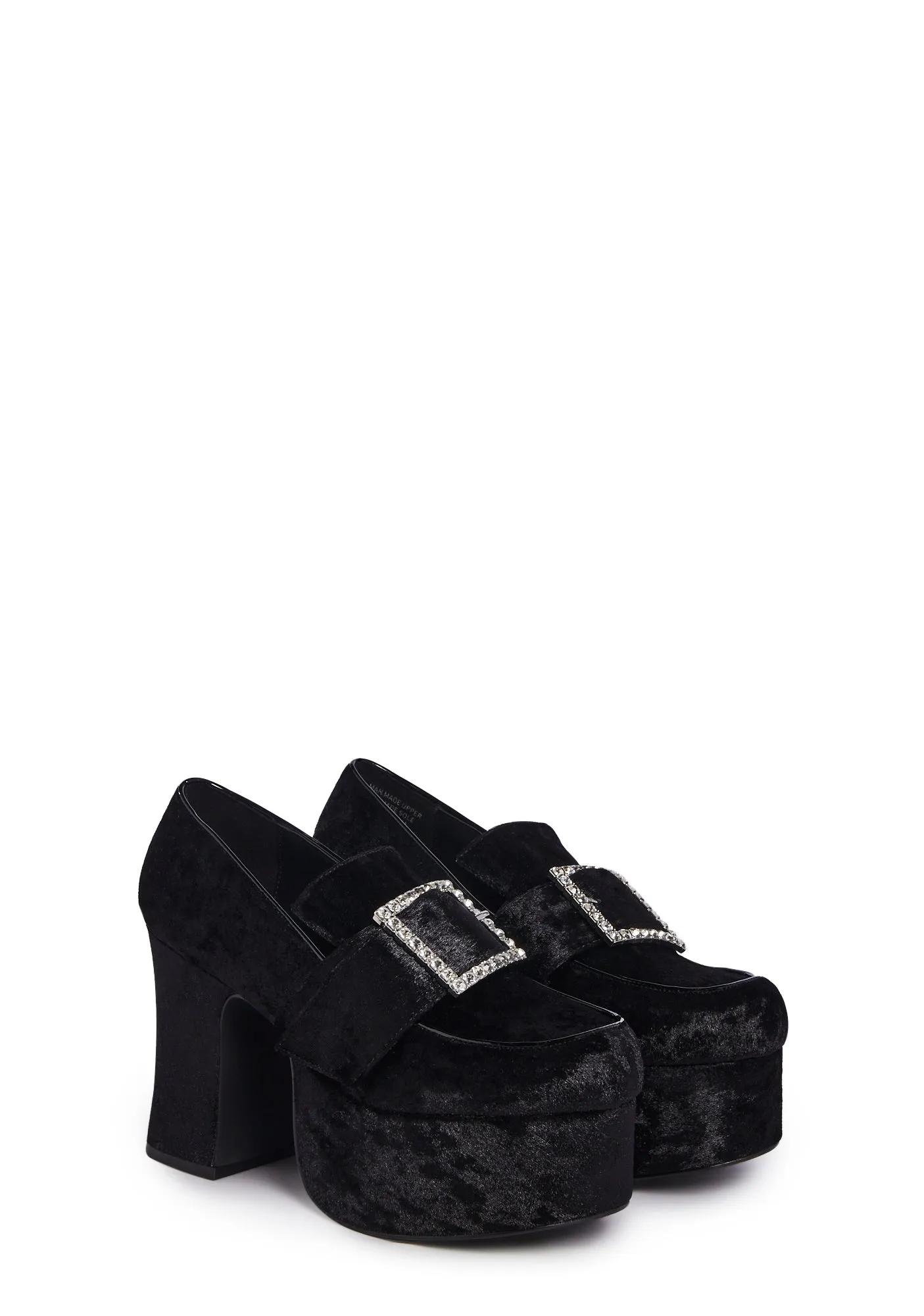 Deelite Qrystal Oxford Platforms in Black