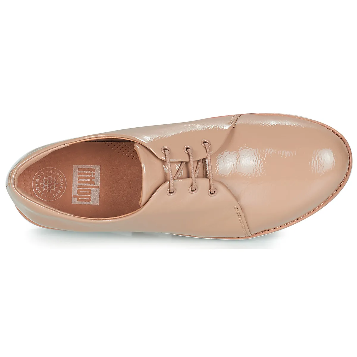 Derby Crinkle Patent - Polished Leather Lace-up Shoes