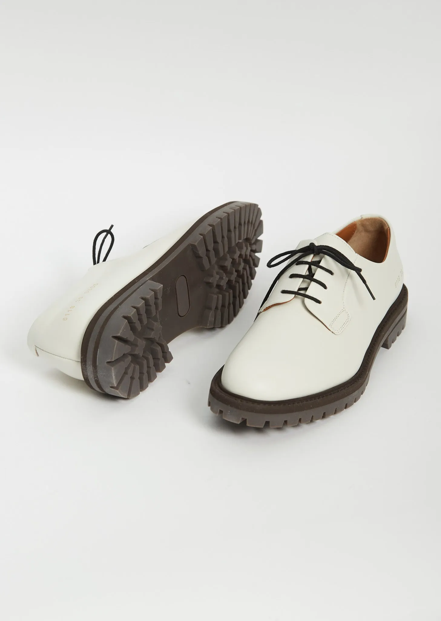 White Lace-Up Shoe