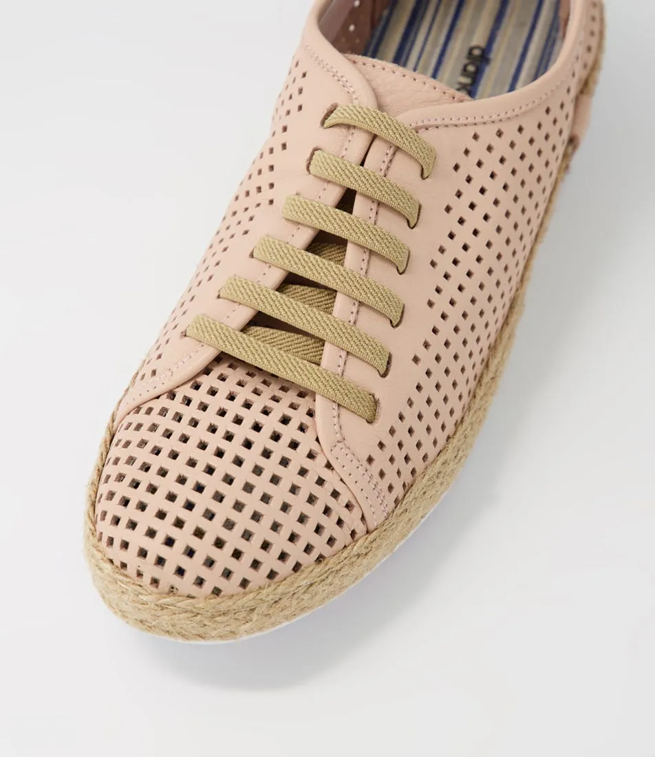 DIANA FERRARI Pinoci Nude Leather Sneakers