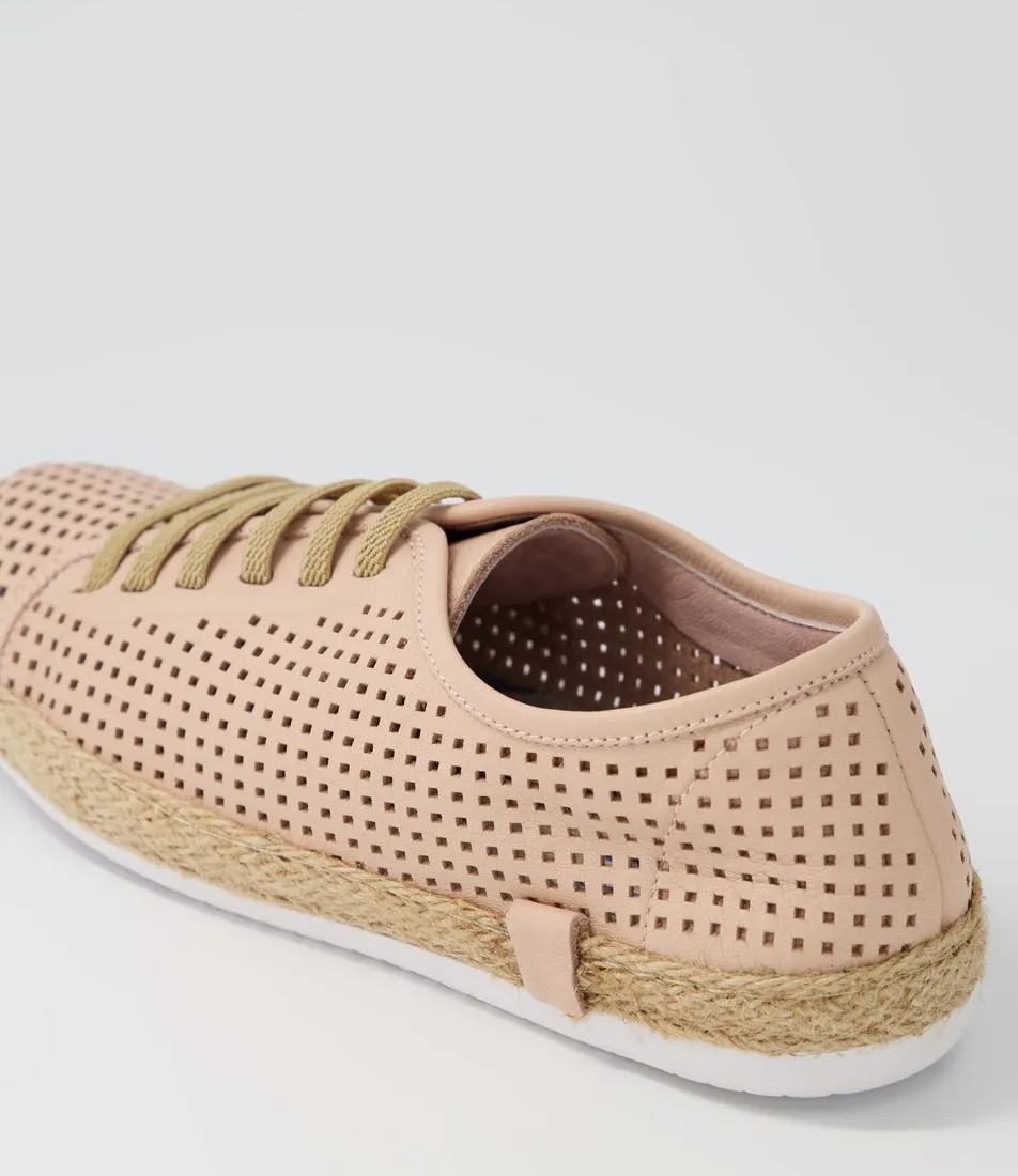 DIANA FERRARI Pinoci Nude Leather Sneakers