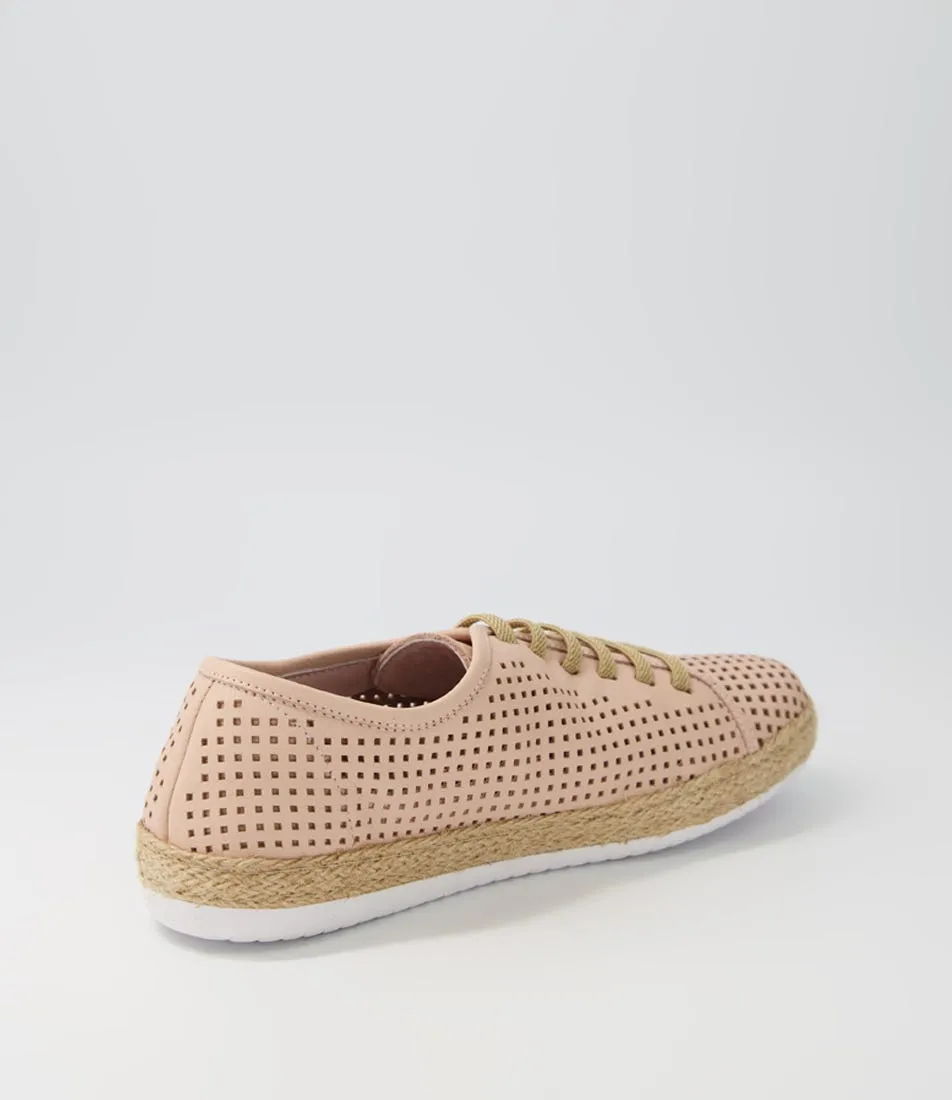 DIANA FERRARI Pinoci Nude Leather Sneakers