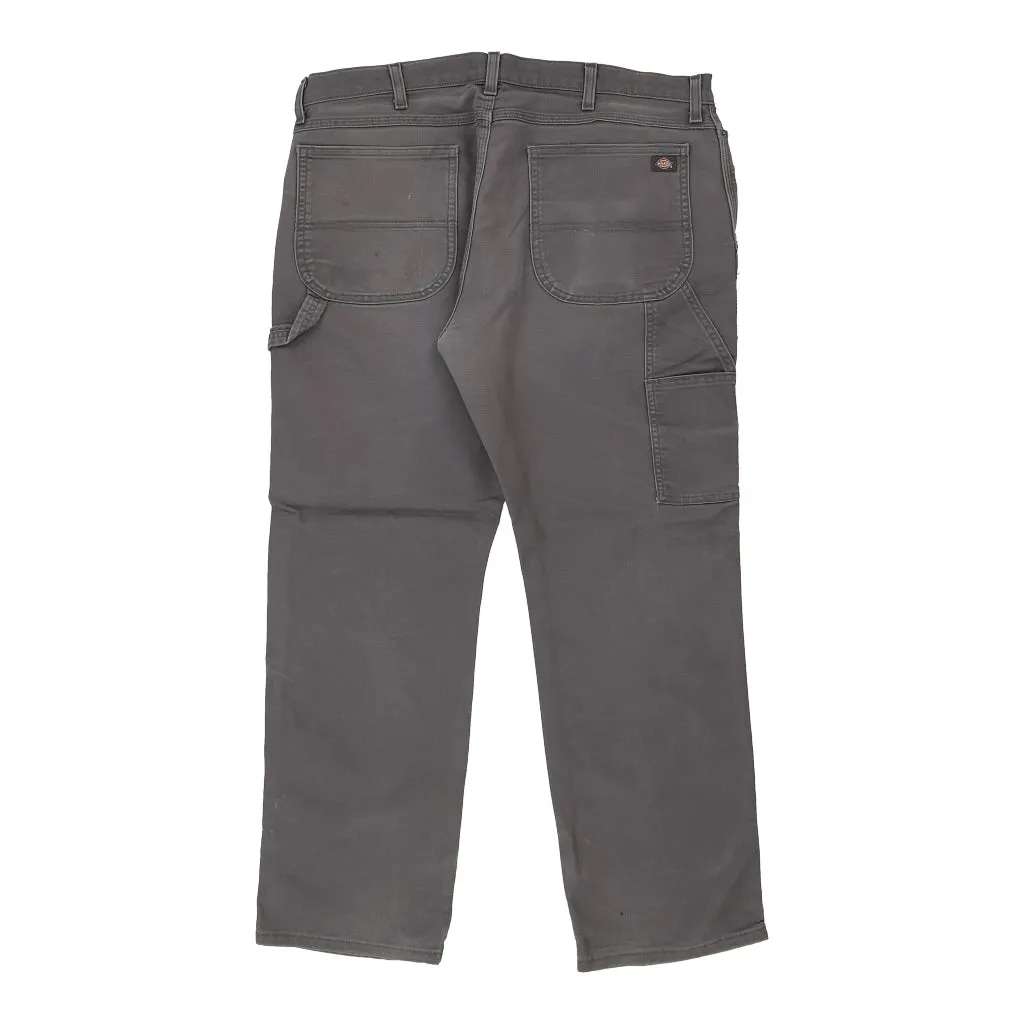 Dickies Carpenter Trousers - 40W 29L Grey Cotton