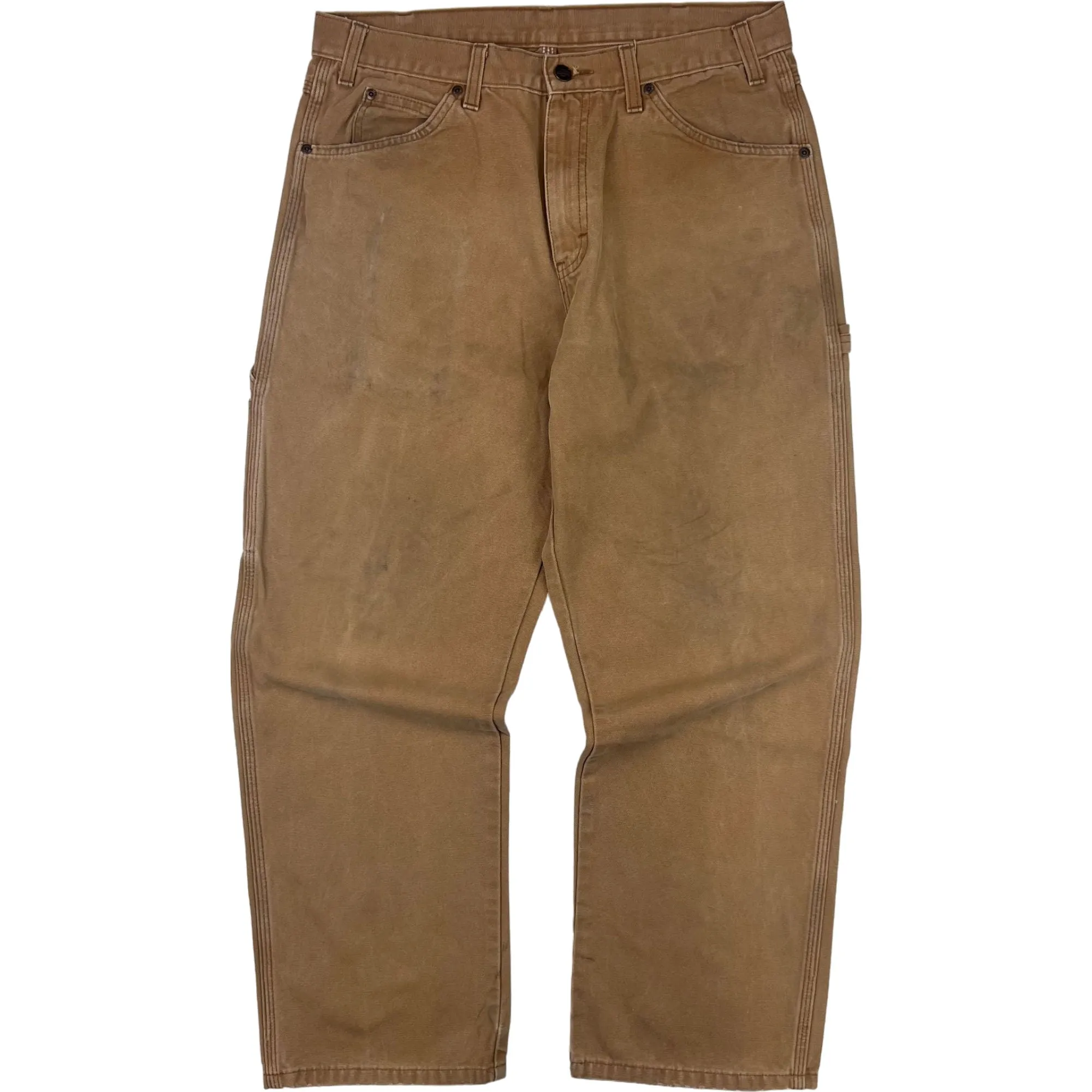 Dickies Carpenter Workwear Trousers Brown