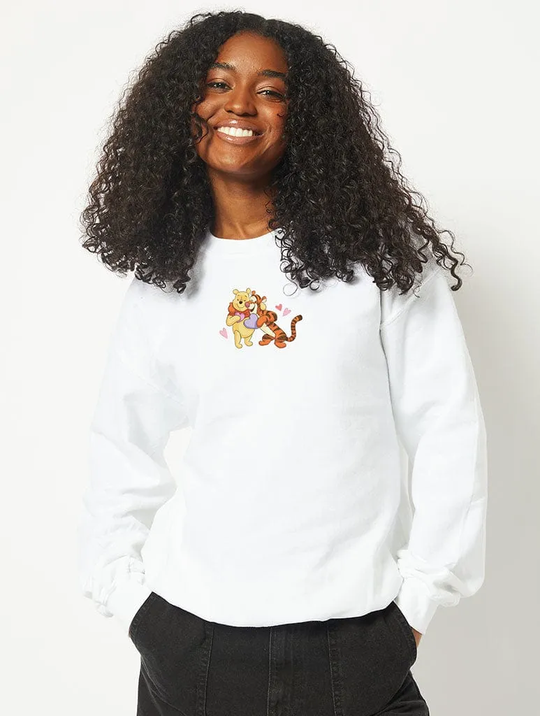 Disney Love Winnie the Pooh Sweatshirt in White