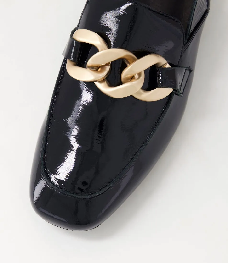 DJANGO & JULIETTE Vabor Black Patent Leather Heels