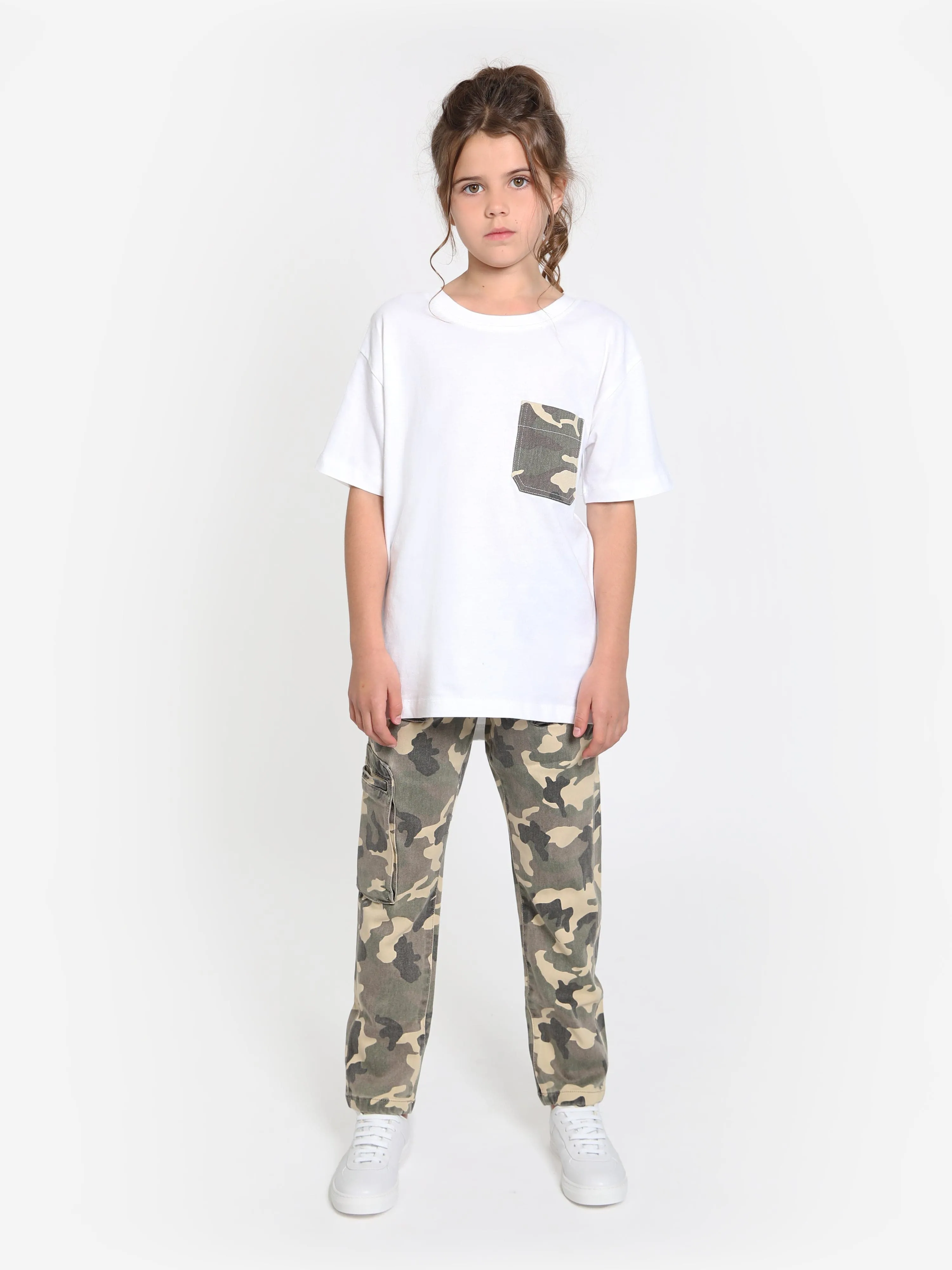 DL1961 Kids Jackson Camouflage Joggers in Green