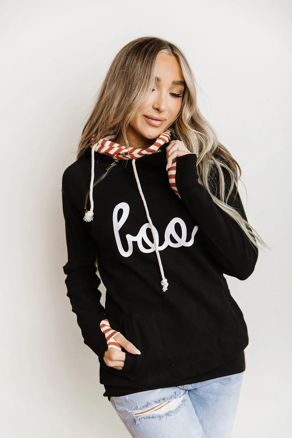 DoubleHood Sweatshirt - Boo